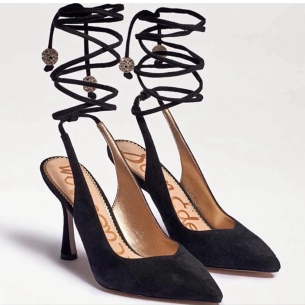 Sam Edelman Harvie Ankle Wrap Heel Pumps Size 7.5